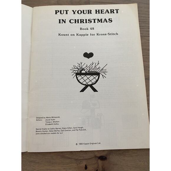 Vintage Kount on Kappie Put Your Heart in Christmas Cross Stitch Book 48 - Picture 5 of 9